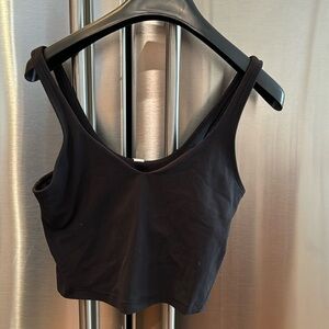 Lululemon black group top with built in bra